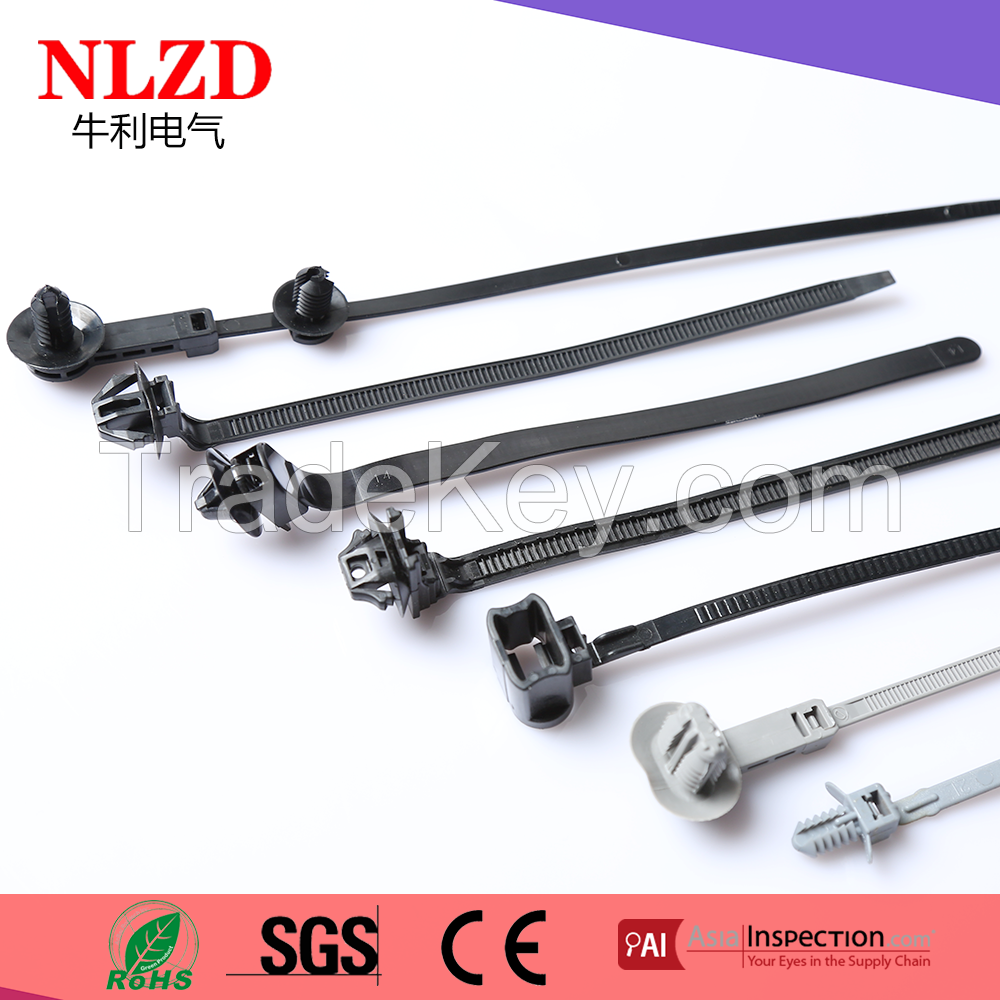 Push Mount Cable Tie for car,insert cable tie