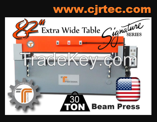 30 Ton Beam Press w/ 82" Extra Wide Table