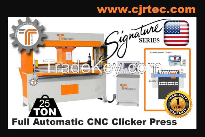 25 Ton Full Automatic CNC Clicker Press