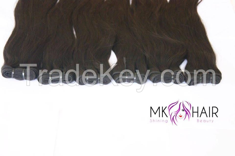 weft double drawn - black straight - 60cm