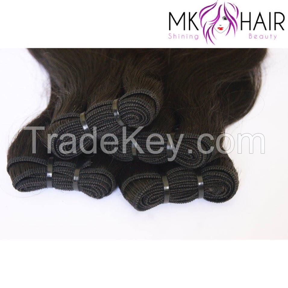 weft double drawn - black straight - 60cm