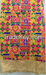 all over embroidered work and fabrics , garments embroidered work , doing jobwork as per your orders and designs . . 
