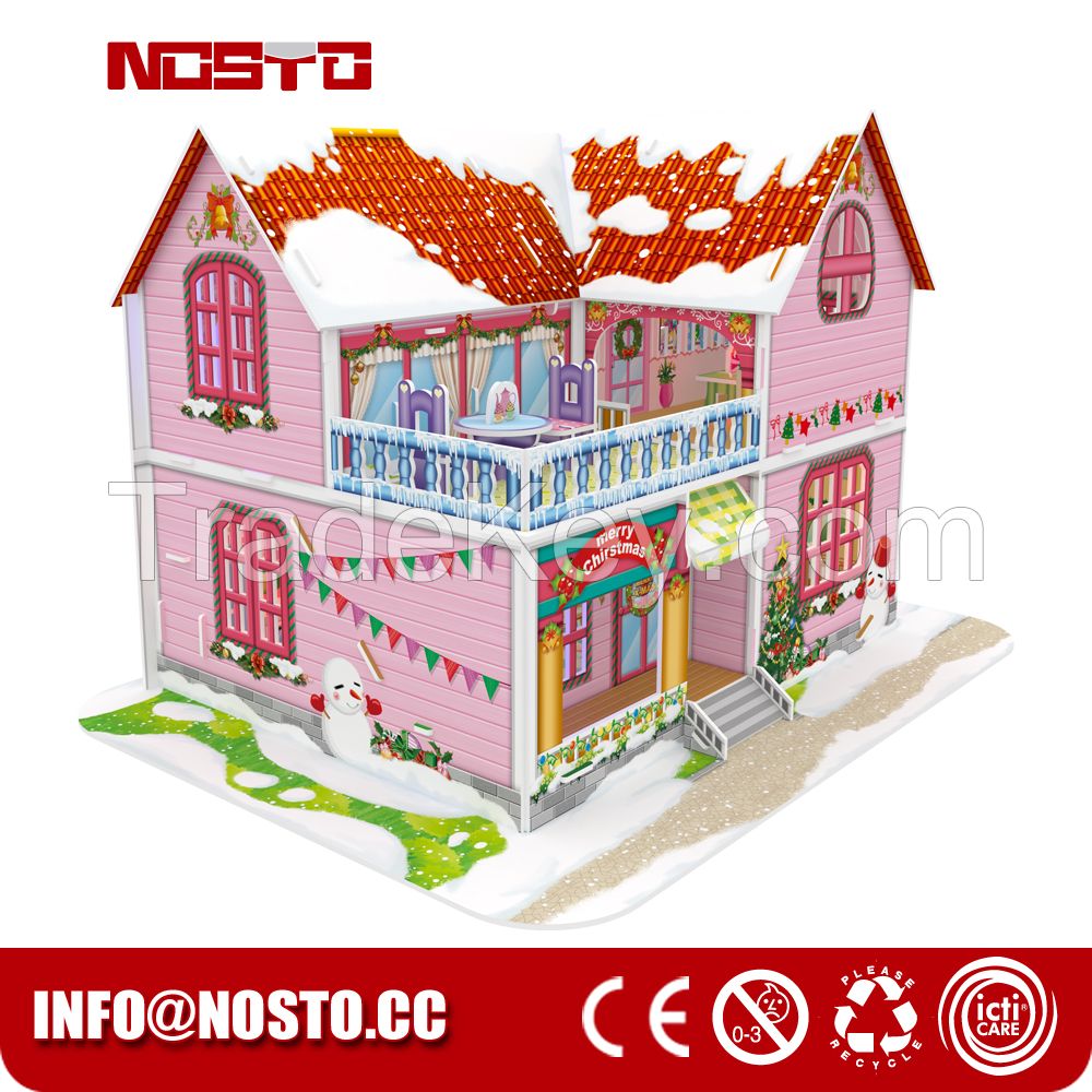 3D DIY Dollhouse craft kits for girl gift with handmade craft
