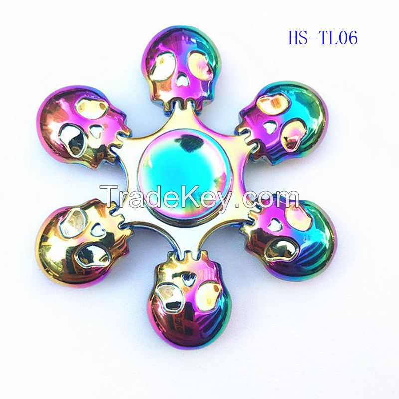 Metal Rainbow Fidget Spinner EDC Hand Spinner Anti-Anxiety Toy for