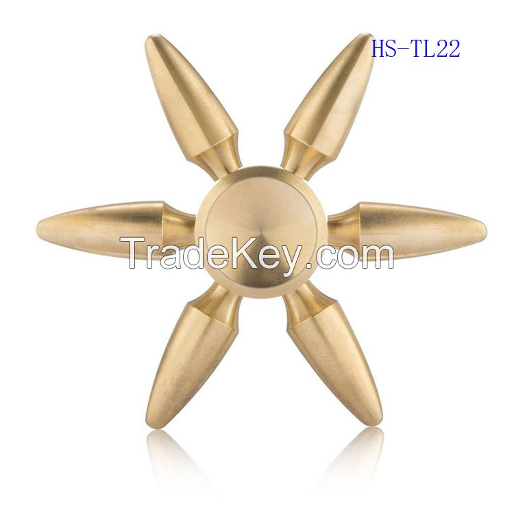 Alloy Hand Spinner EDC Fidget toy Stress Reducer High Speed Anti-Anxiety Finger Tri-Spinner Relief Toys for Focus