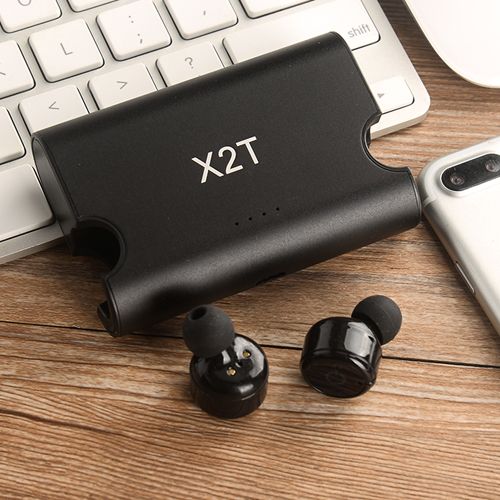 Bluetooth Headphones 5.0 Mini Stereo Headset with Microphone Hands Free in Ear Sport Sweatproof Earphones with Charging Box