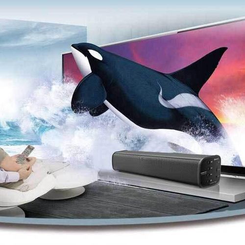 Sound Bar for TV,20W Wireless Bluetooth Computer Speaker Soundbar, Bluetooth Home Theater TV Speaker, AwesomeWare Surround Sound Bar for TV, PC, Cellphone, Tablets Projector and Wireless Devices