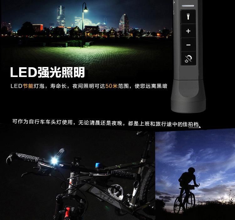 Wireless Bluetooth Speaker, Support Mobile Power Bank, Microphone, Emergency Torchlight, FM Radio & TF Card Function for Outdoor Riding Climbing Camping