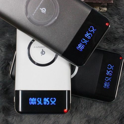 Wireless Charger Power Bank, UIQELYS Portable Wireless Power Bank Charger 10000mah QI Battery Charging Pad for Samsung Galaxy Note 8 S8 and Standard Charge for iPhone X/8/8 Plus