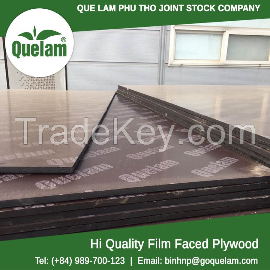 Film faced plywood 12 - 15 - 17 - 18mm
