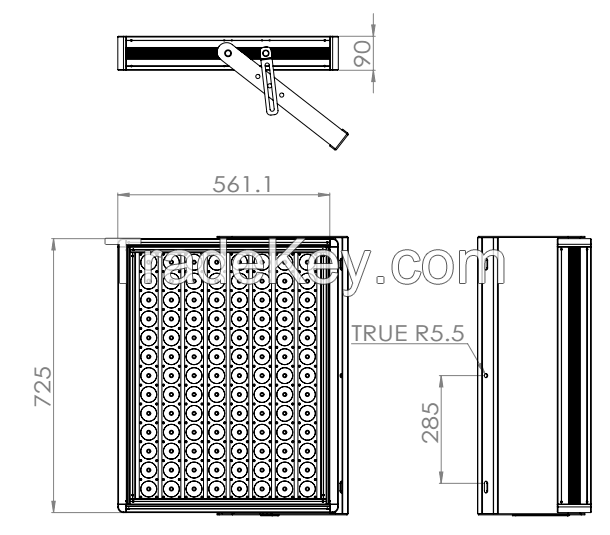 Ip67 160lm/w 1000w Led Module Flood Light