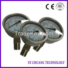Standard wika pressure gauges stainless steel with low price