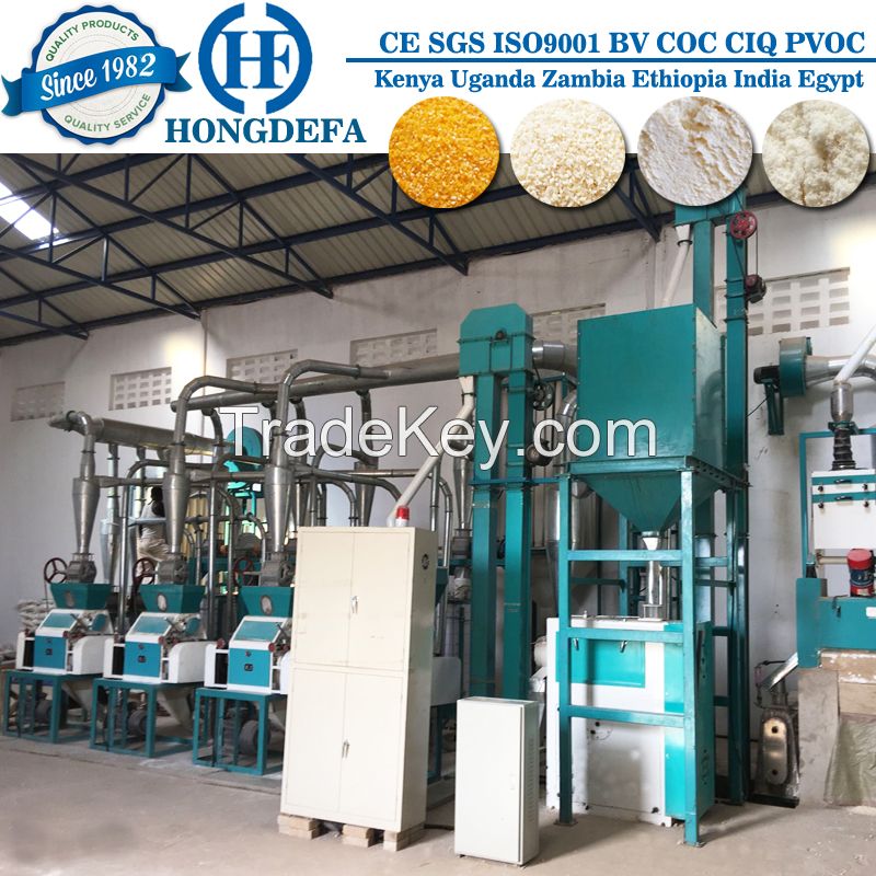 Turnkey project corn flour milling machine