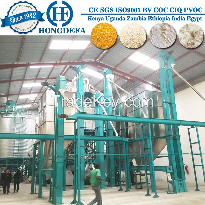 100t/24h Degerminating Corn Milling Machine for Kenya