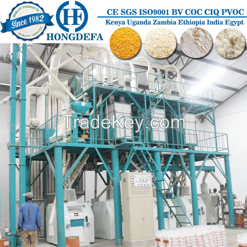 100t/24h Degerminating Corn Milling Machine for Kenya