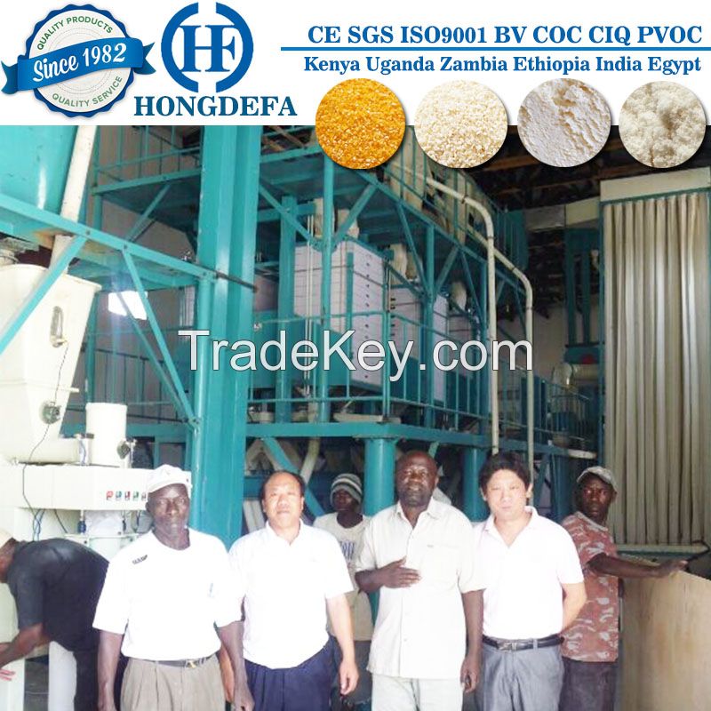 50T/24H maize milling machine installed in Africa 