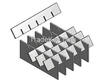 Press-locked grating