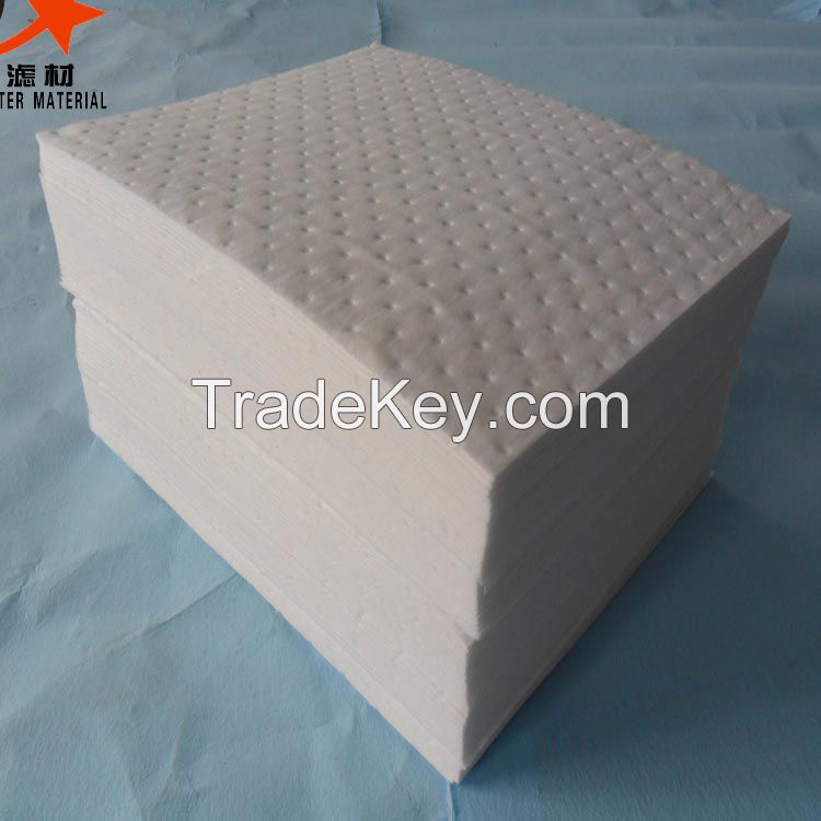 100 PP Melt-Blown Oil Absorbent Pads For Quick Clean up Of Spill