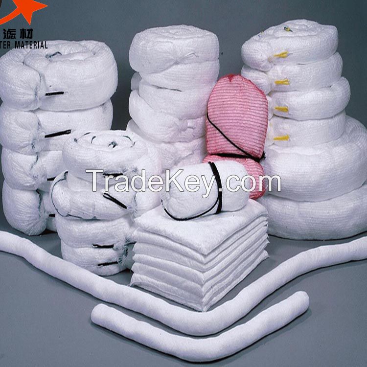 Specialized producing 100 pp fiber melt blown chemical absorbent pads