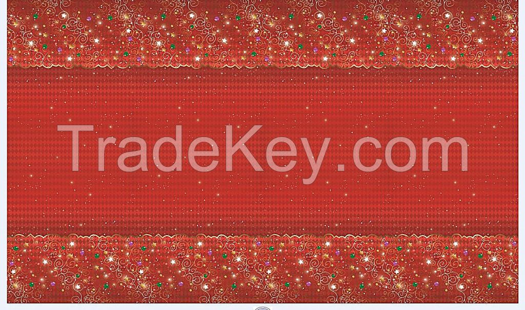 Factory outlet spunplace non woven Christmas mat For Christmas