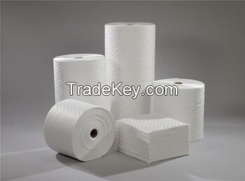 Ready sale 100 Pp Fiber High specification Oil absorbent sheet for spill and liquid absorbing materials