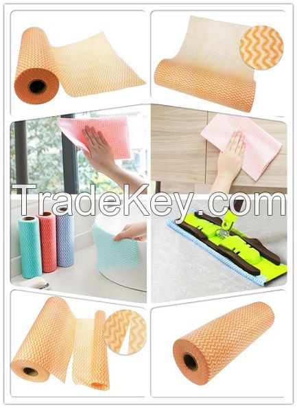 Factory Manufacture Microfiber Nonwoven Fabric Roll For Clothes For Cleaning Windows