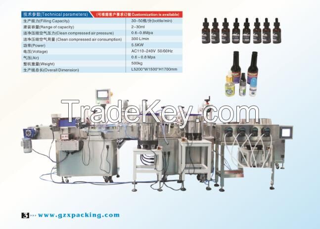 Small dose Automatic linear filling line