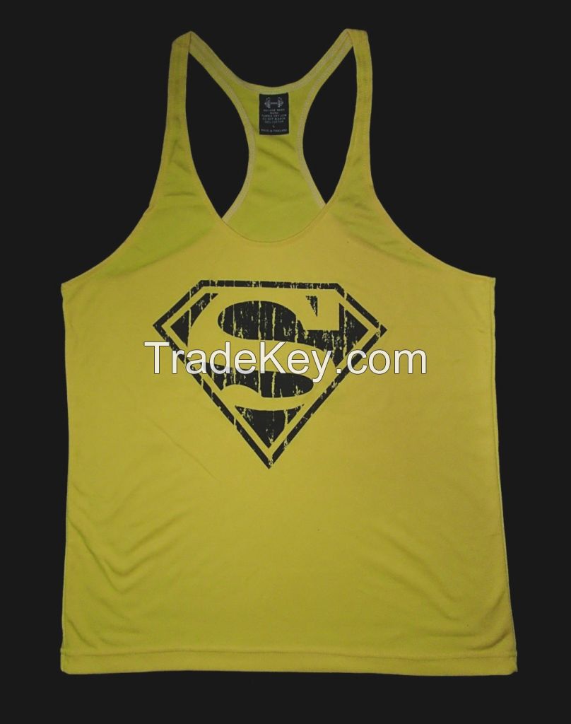 Custom Logo Gym Stringer Vests/ Tanktops For Gym/ Work Out Gym Stringers