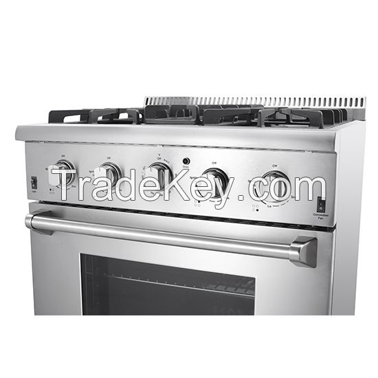 Thor kitchen 30" Gas Range Stainless Steel Freestanding Professional Style HRG3026U