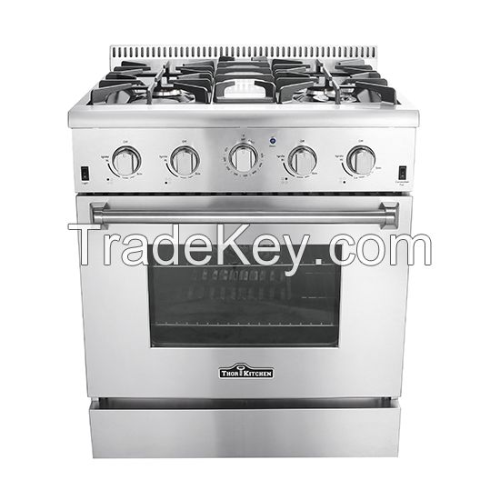 Thor kitchen 30" Gas Range Stainless Steel Freestanding Professional Style HRG3026U