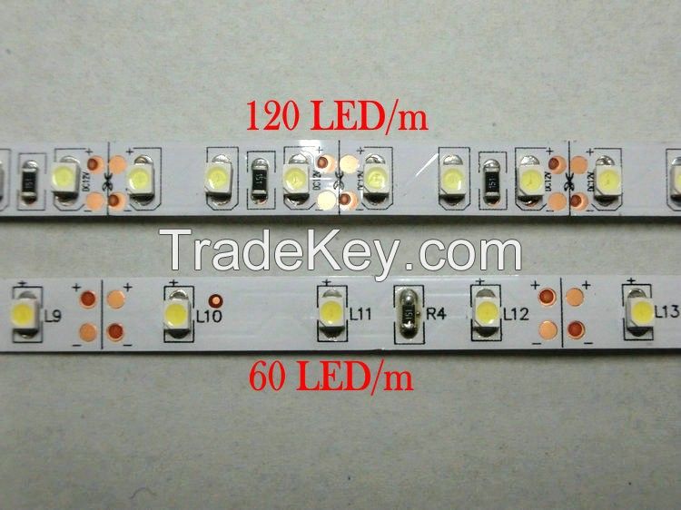 120 LED/m SMD3528 LED strip, 5m 600LED, 12V flexible light NO-Waterproof , White, Warm White, Cold White