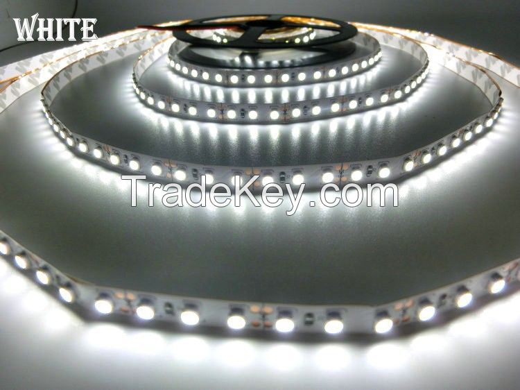 120 LED/m SMD3528 LED strip, 5m 600LED, 12V flexible light NO-Waterproof , White, Warm White, Cold White