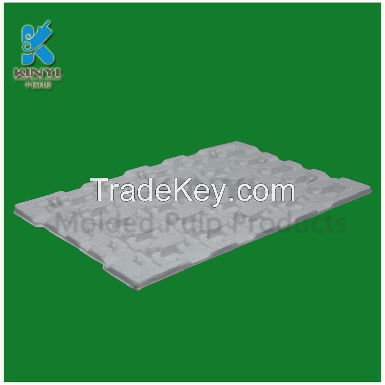 New design antistatic packaging pulp molded disposable paper pulp tray