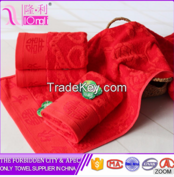 Hot sale customize multi function wedding gift face towel