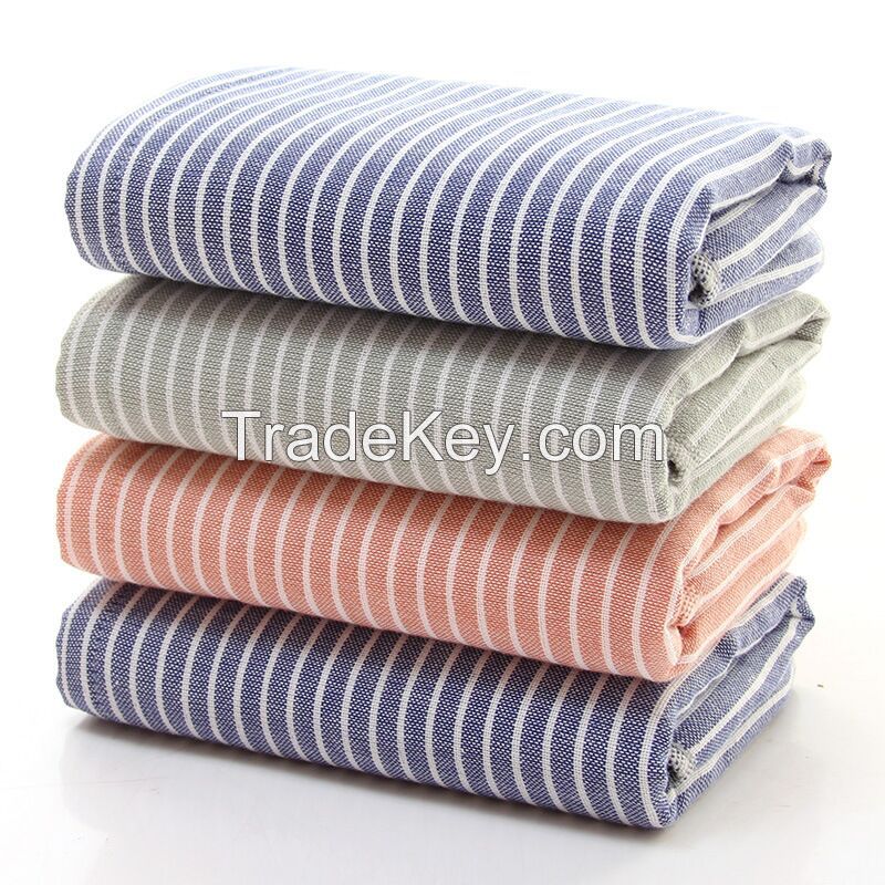 100 Cotton Muslin Colorful Stripped Gauze Face Wash Cloth Towel