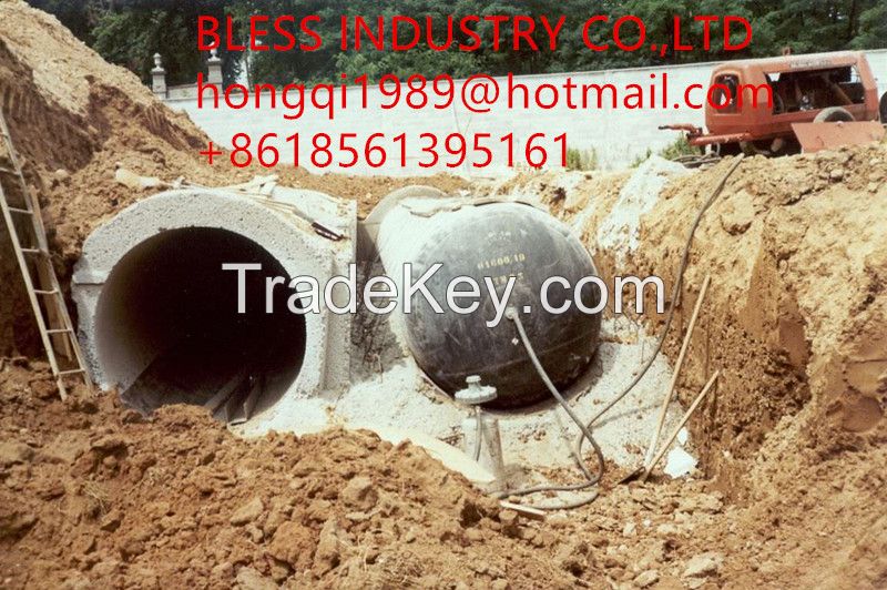 pneumatic tubular forms used for making concrete culvert formwork