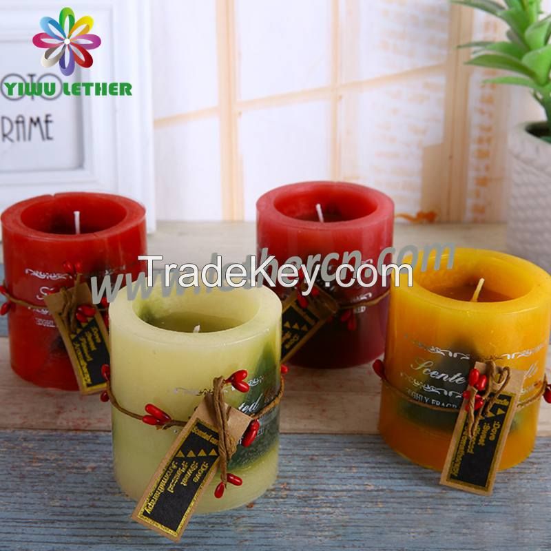 Nice Scented Pillar Candles Square Candles for Christmas Festival