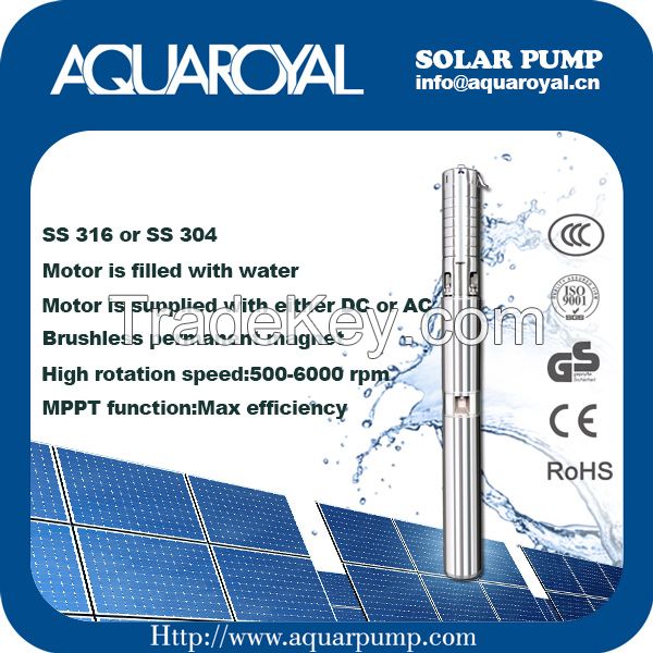  Solar Pumping Systems - Boreholes,Wells,Irrigation DC solar well pumps - 4SP2/5 Separated Type