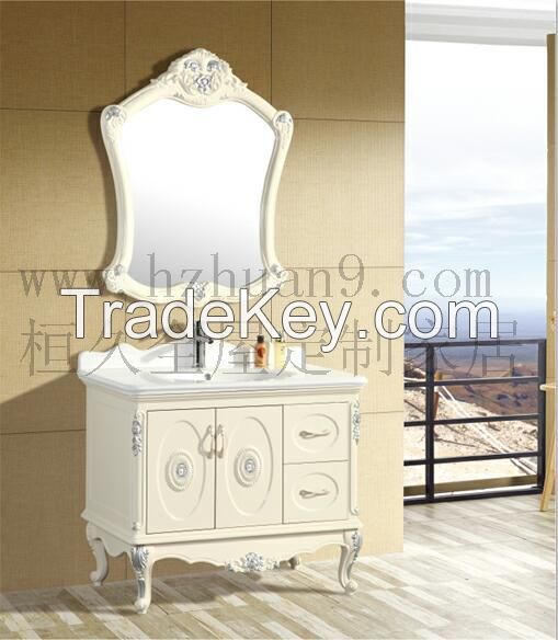 Modern Wholesale White Bathroom Cabinets With soft hardware 