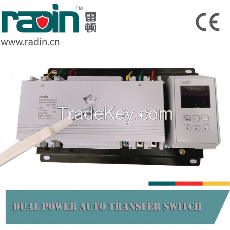 Rdq3NMB Series MCCB Type Auto Changeover Switch with LCD Display