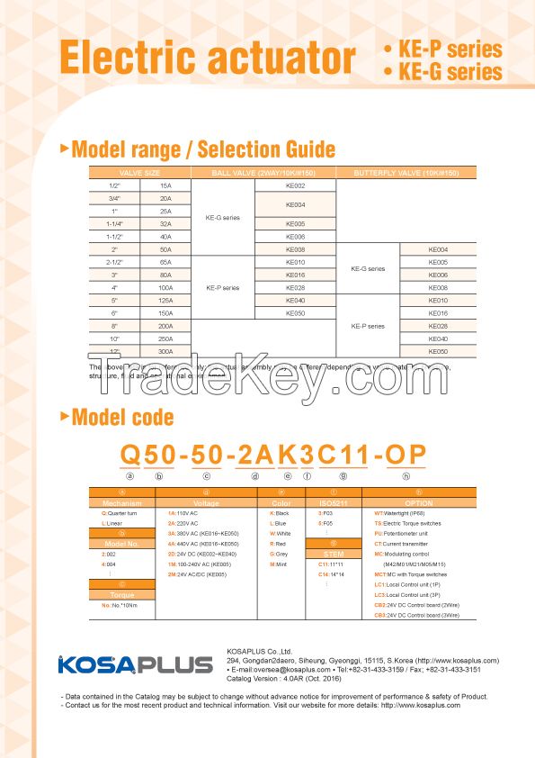 Electric Valve Actuator