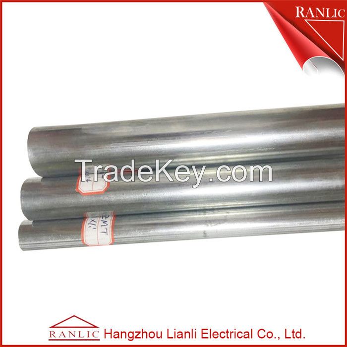 UL listed EMT steel Hot dip Galvanized pipe 