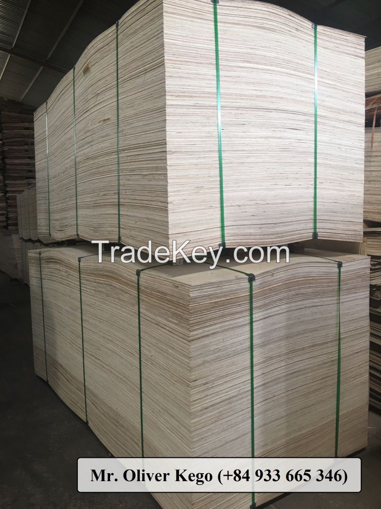 Cheap packing Plywood 2.0 mm grade BC - KEGO for Asia market