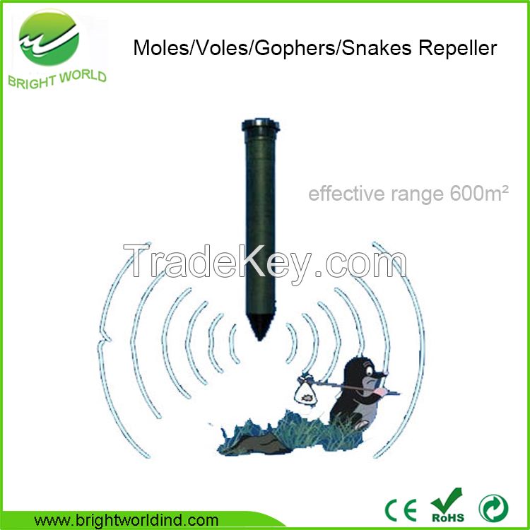 Bright World Pest Repeller Battery Operated Mole Repeller 