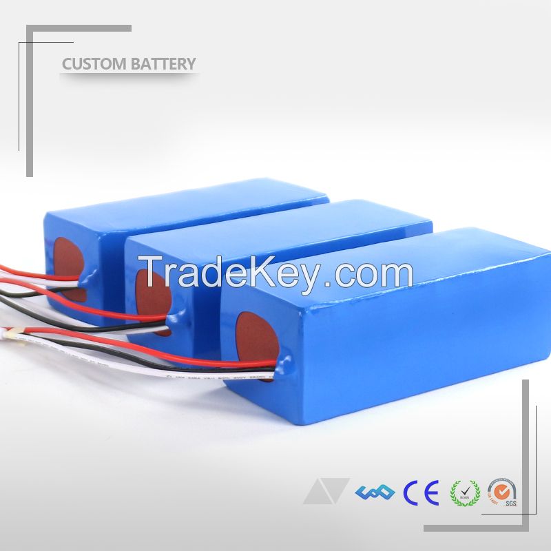 DIY 24v rechargeable battery 24v 15ah li ion battery pack with bms and charger