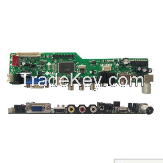 15 to 26 Inch  LED TV Main Decoder Board with USB Multimedia Playback Function