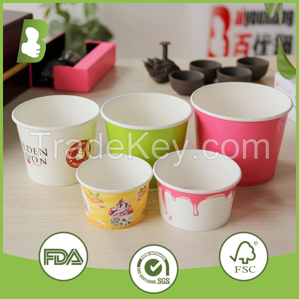 8oz 9oz 10oz 12oz Custom printed disposable ice cream paper cup