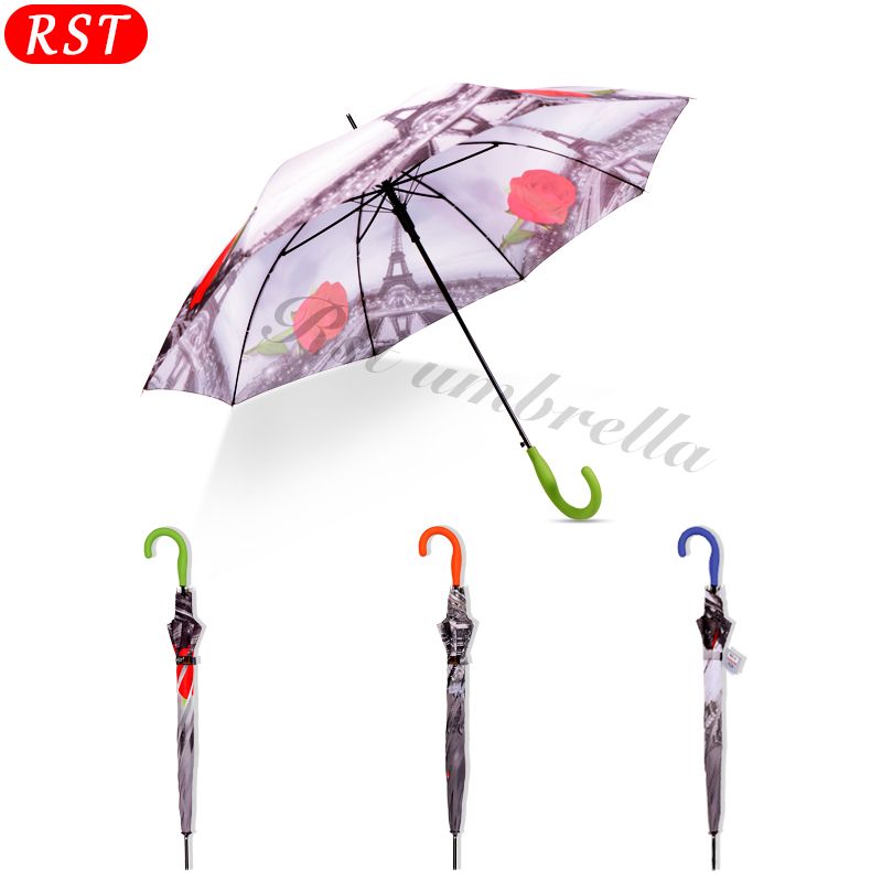 RST rubber handle 8k rain and sun straight umbrella high quality coupl