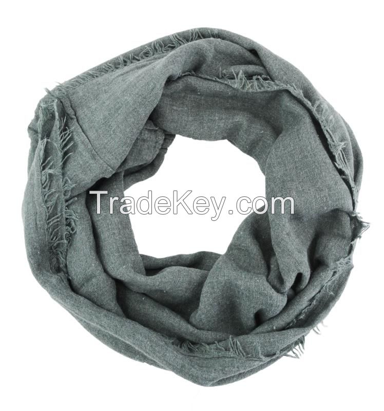 Soft Solid Color Cable Circle Infinity Loop Scarf Wholesale