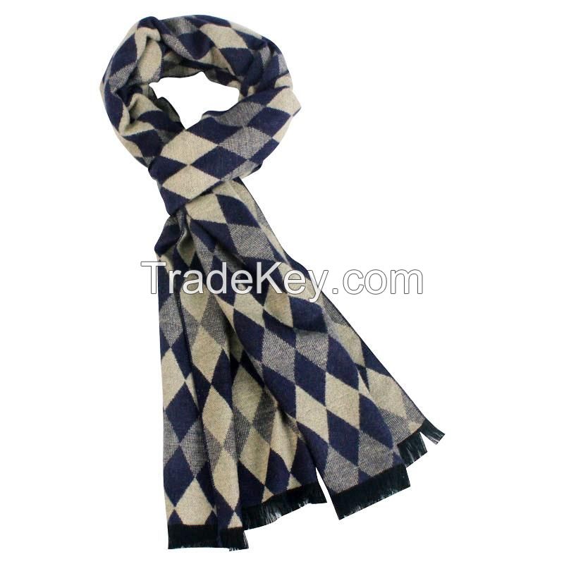 Super Soft Winter Striped Plaid Men Scarf Wrap Wholesale